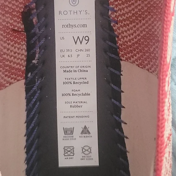 Rothy's Red Zebra Loafers Size 9 - Picture 4 of 4